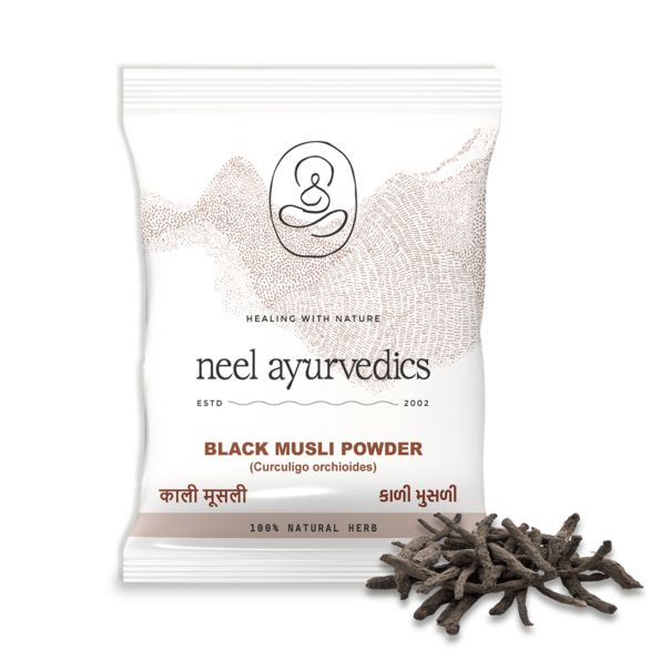 Neel Ayurvedics Schwarzes Musli-Pulver | Kali Musli Churna