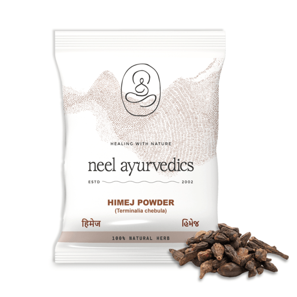 Neel Ayurvedics Himej | Terminalia Chebula Pulver | Schwarzes Himej-Pulver