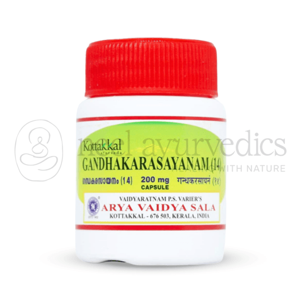 Kottakkal Arya Vaidya Sala Gandhakarasayanam 14 200 mg Capsule