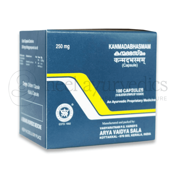 Kottakkal Arya Vaidya Sala Kanmada Bhasmam Capsule – 100 Caps1