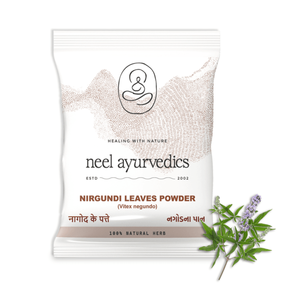 Neel Ayurvedics Nirgundi-Blätter pulver | Nagod Pan Churna | Nepalo Churna