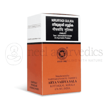 Kottakkal Arya Vaidya Sala Niruryadi Gulika - 100 Tabletten