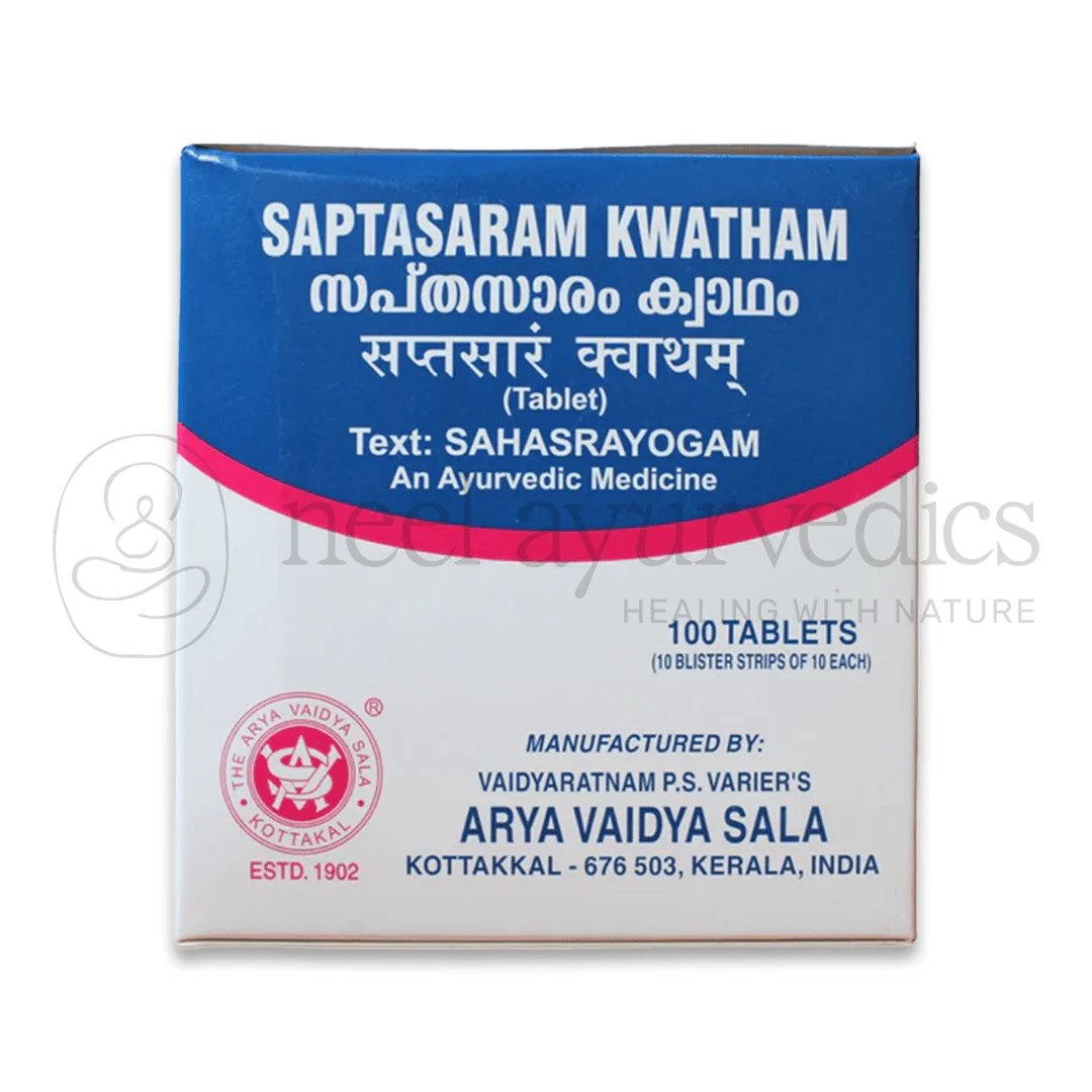 Kottakkal Arya Vaidya Sala Saptasaram kwatham Tablet 100 Tab