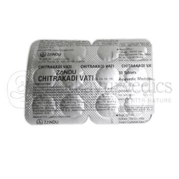 Zandu Chitrakadi Vati - 40 Tabletten | Am besten bei Verdauungsstörungen und Verstopfung