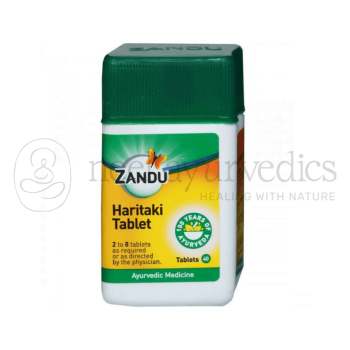 Zandu Haritaki (Harde) Tablette - 40 Tabletten  | Bei Verstopfung & Häufchen