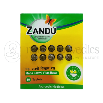 Zandu Maha Laxmi Vilas Rasa Gold - 10 Tabletten | Bei Anämie und Bluterkrankungen
