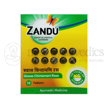 Zandu Shwas Chintamani Rasa Gold - 10 Tabletten