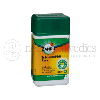 Zandu Tribhuvan Kirti Rasa - 40 Tabletten | Für die Gesundheit des Verdauungssystems