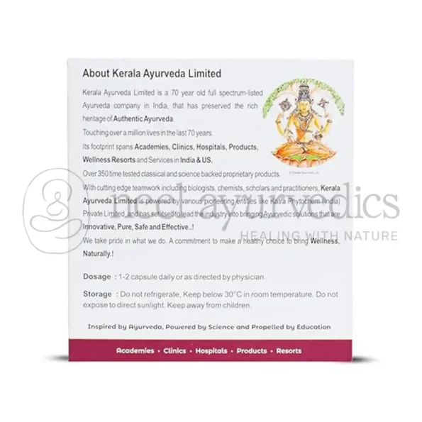 Kerala Ayurveda Lumbagest Capsules – 100 Cap1