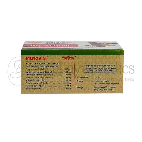 Kerala Ayurveda Menovin Tablet – 100 Tab1