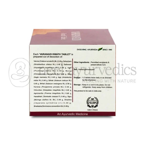Kerala Ayurveda Varanadi Kwath Tablet – 100 Tab1