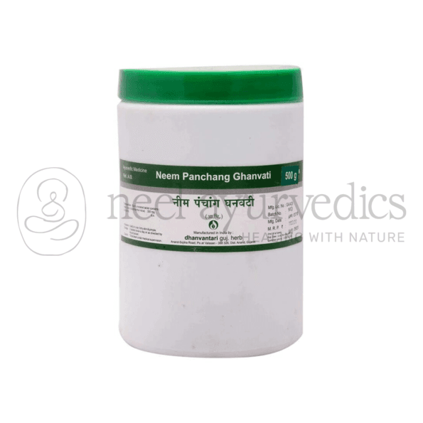 Dhanvantari Neem Panchang Ghanvati Tablets Grams- 500 GM