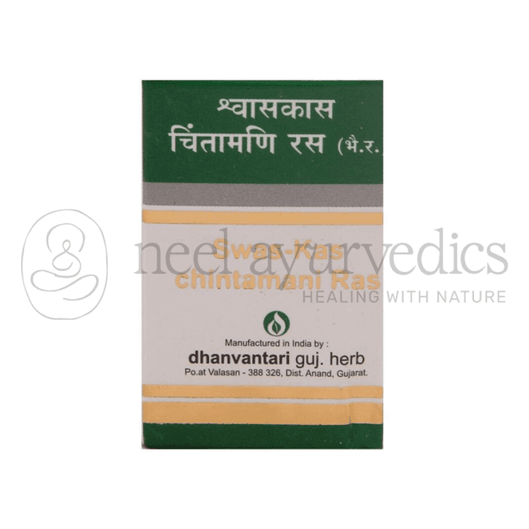 Dhanvantari Swas-kas Chintamani Ras (S.Y) – 20 Tabs
