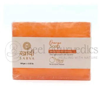 Khadi Sarva Herbal Orange Soap