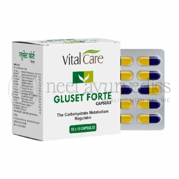 Vital Care Gluset Forte Capsule – 100 Caps