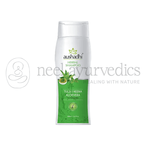 Aushadhi Herbal Tulsi Heena Aloevera Shampoo