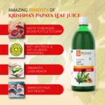 Krishna’s Herbal And Ayurveda Papaya Leaf Juice – 1000 ML