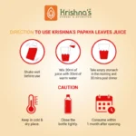 Krishna’s Herbal And Ayurveda Papaya Leaf Juice – 1000 ML