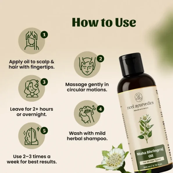 Maha Bhringraj Oil How to Use