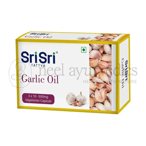 Sri Sri Tattva Cardi Strong Garliccoc oil Capsules – 30 Cap
